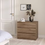 Cassettiera in legno quercia 77x68h cm - Kajiki