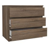 Cassettiera in legno quercia 77x68h cm - Kajiki