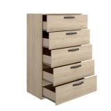 Cassettiera in legno rovere 70x117h cm - Abab