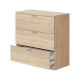 Cassettiera in legno rovere 77x80h cm - Garbino