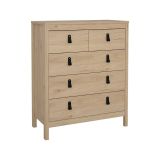 Cassettiera in legno rovere 82x98h cm - Nicholas