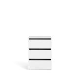 Cassettiera Jeanne, Settimino multiuso, Comò camera da letto, Mobile con cassetti, 51x40 h70 cm, Bianco