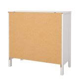 Cassettiera Joceline, Settimino multiuso, Comò camera da letto, Mobile con cassetti, 38x82 h80 cm, Bianco