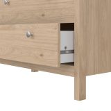 Cassettiera Joceline, Settimino multiuso, Comò camera da letto, Mobile con cassetti, 38x82 h80 cm, Rovere