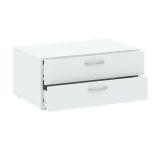 Cassettiera Limerick, Settimino multiuso, Comò camera da letto, Mobile con cassetti, 74x52 h35 cm, Bianco