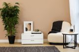 Cassettiera Limerick, Settimino multiuso, Comò camera da letto, Mobile con cassetti, 74x52 h35 cm, Bianco