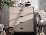 Cassettiera Marrone Rovere 4 Cassetti Apertura Scorrevole 80x40x90h cm, Chiusura Scorrevole - Rosasco