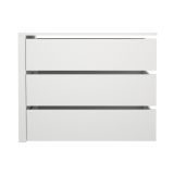 Cassettiera Mathilde, Settimino multiuso, Comò camera da letto, Mobile con cassetti, 55x87 h70 cm, Bianco