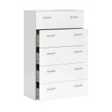 Cassettiera minimal bianca 74x114h cm - Aikol
