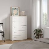 Cassettiera minimal bianca 74x114h cm - Aikol