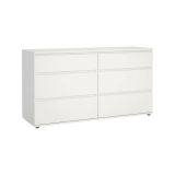 Cassettiera moderna bianca 153x83h cm - Albacore