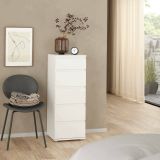 Cassettiera moderna bianca 40x106h cm - Abelarda