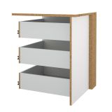Cassettiera moderna bianca 57x69h cm - Giacarta