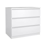 Cassettiera moderna bianca lucida 77x70h cm - Artic