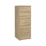 Cassettiera moderna quercia 40x106h cm - Abelarda