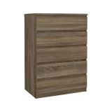 Cassettiera moderna rovere 76x111h cm - Lucy