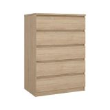 Cassettiera moderna rovere 77x111h cm - Ansel