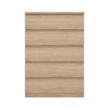 Cassettiera moderna rovere 77x111h cm - Ansel