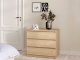 Cassettiera moderna rovere 77x70h cm - Artic