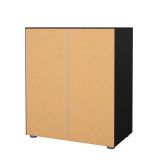 Cassettiera Nina, Settimino multiuso, Comò camera da letto, Mobile con cassetti, 40x70 h82 cm, Nero