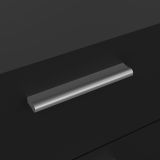 Cassettiera Nina, Settimino multiuso, Comò camera da letto, Mobile con cassetti, 40x70 h82 cm, Nero