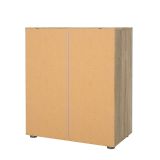 Cassettiera Nina, Settimino multiuso, Comò camera da letto, Mobile con cassetti, 70x40 h82 cm, Quercia e Bianco
