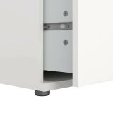 Cassettiera Pomme, Settimino multiuso, Comò camera da letto, Mobile con cassetti, 77x40 h84 cm, Bianco