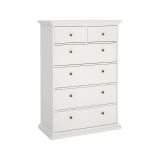 Cassettiera rustica bianca 96x139h cm - Gaetana