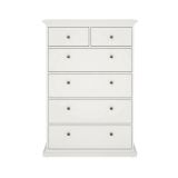 Cassettiera rustica bianca 96x139h cm - Gaetana