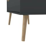 Cassettiera Tiffany, Settimino multiuso, Comò camera da letto, Mobile con cassetti, 39x99 h82 cm, Grigio