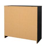 Cassettiera Vivienne, Settimino multiuso, Comò camera da letto, Mobile con cassetti, 72x30 h68 cm, Nero