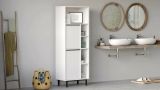 Colonna 2 ante 160x45h cm bianco - Merbok