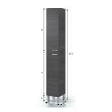 Colonna 2 ante 30x182h cm grigio cenere - Ark
