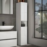Colonna 2 ante 34x180h cm bianco lucido - Volpetta