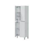 Colonna lavanderia 4 ante 60x182h cm bianco lucido - Fabian