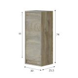 Colonna piccola sospesa bagno 30x74h cm rovere - Anabella