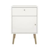 Comodino 1 anta bianco 50x39x72h cm - Antenati
