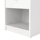 Comodino 1 cassetto bianco 37x30x48h cm - Kastri