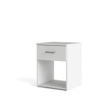 Comodino 1 cassetto bianco 37x35x47h cm - Giustina