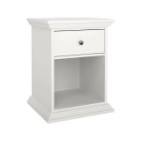 Comodino 1 cassetto bianco 47x43x63h cm - Pascal