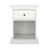 Comodino 1 cassetto bianco 47x43x63h cm - Pascal