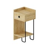 Comodino 1 cassetto quercia 32x30x61h cm - Cedro