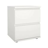Comodino 1 ripiano bianco 40x34x48h cm - Albregio