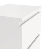 Comodino 1 ripiano bianco 40x34x48h cm - Albregio