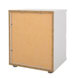 Comodino 1 ripiano bianco 40x34x48h cm - Albregio