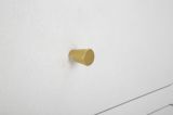Comodino 1 ripiano bianco e oro 60x32x79h cm - Suze