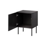 Comodino 1 ripiano nero 45x42x59h cm - Set di 2 comodini Viano