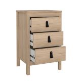 Comodino 1 ripiano rovere 43x38x70h cm - Lombardia
