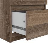Comodino 1 ripiano rovere 50x40x49h cm - Daiki