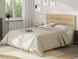 Comodino 3 cassetti legno e antracite 160x40x60h cm - Allan